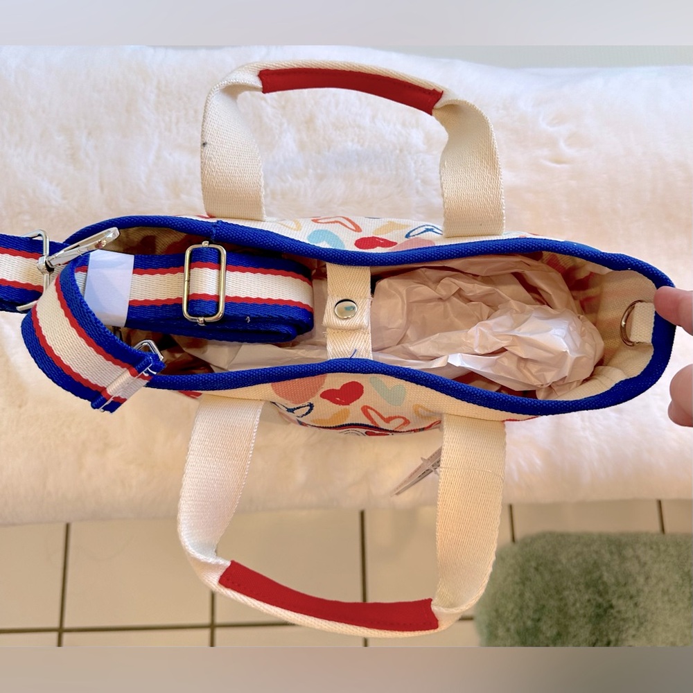 Brighton! Mini Tote Bag/Red White & You/Crossbody & Top Handle - Picture 6 of 16